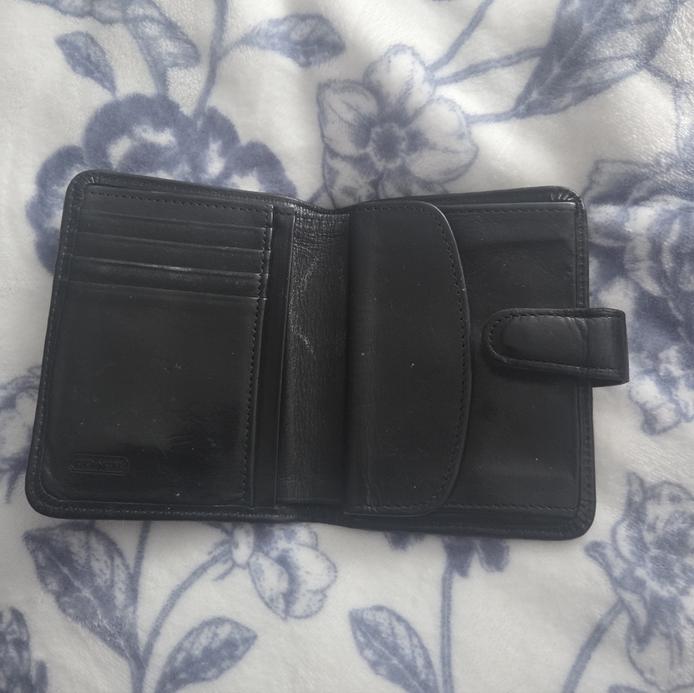 Coach Black Leather Wallet - Picture 2 of 6